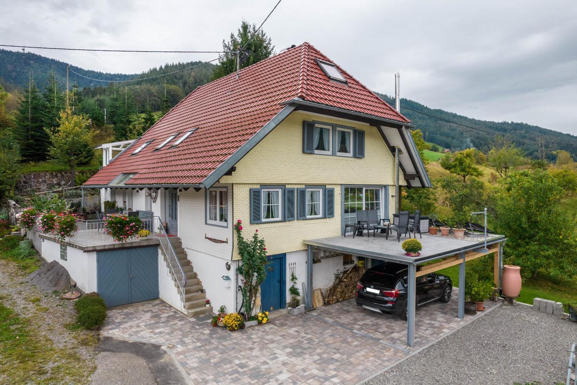 FeWo Lehmann mit Blick auf Schloß Gutach Exterior foto